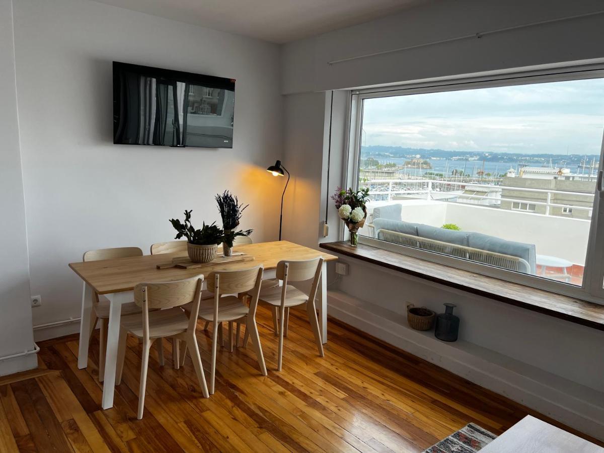 Atico Con Dos Terrazas E Increibles Vistas En Pleno Centro De A Coruna Bagian luar foto